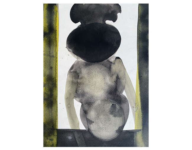 The Alcoholic  2017, pencil on paper, 30/42 cm